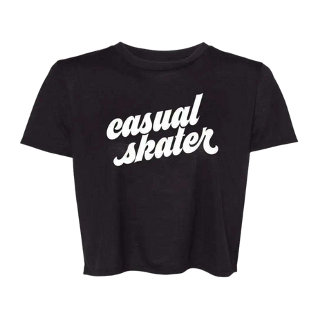 Casual Skater Flowy Crop - Adults Skate Too LLC