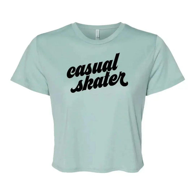 Casual Skater Flowy Crop Tee - Adults Skate Too LLC