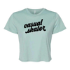 Casual Skater Flowy Crop