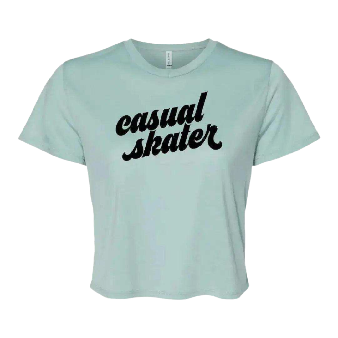 Casual Skater Flowy Crop - Adults Skate Too LLC