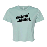 Casual Skater Flowy Crop - Adults Skate Too LLC