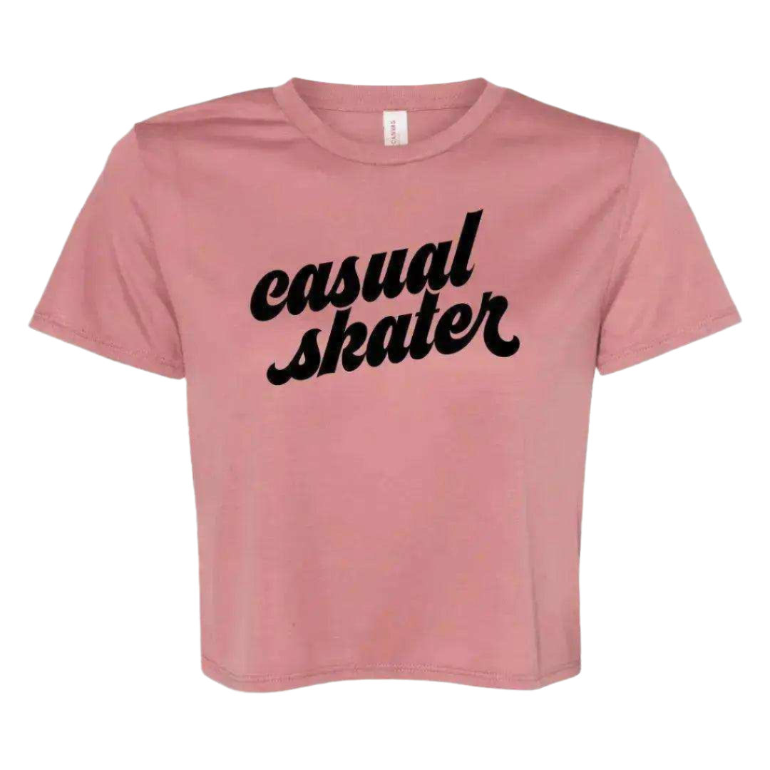 Casual Skater Flowy Crop - Adults Skate Too LLC