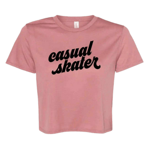 Casual Skater Flowy Crop - Adults Skate Too LLC