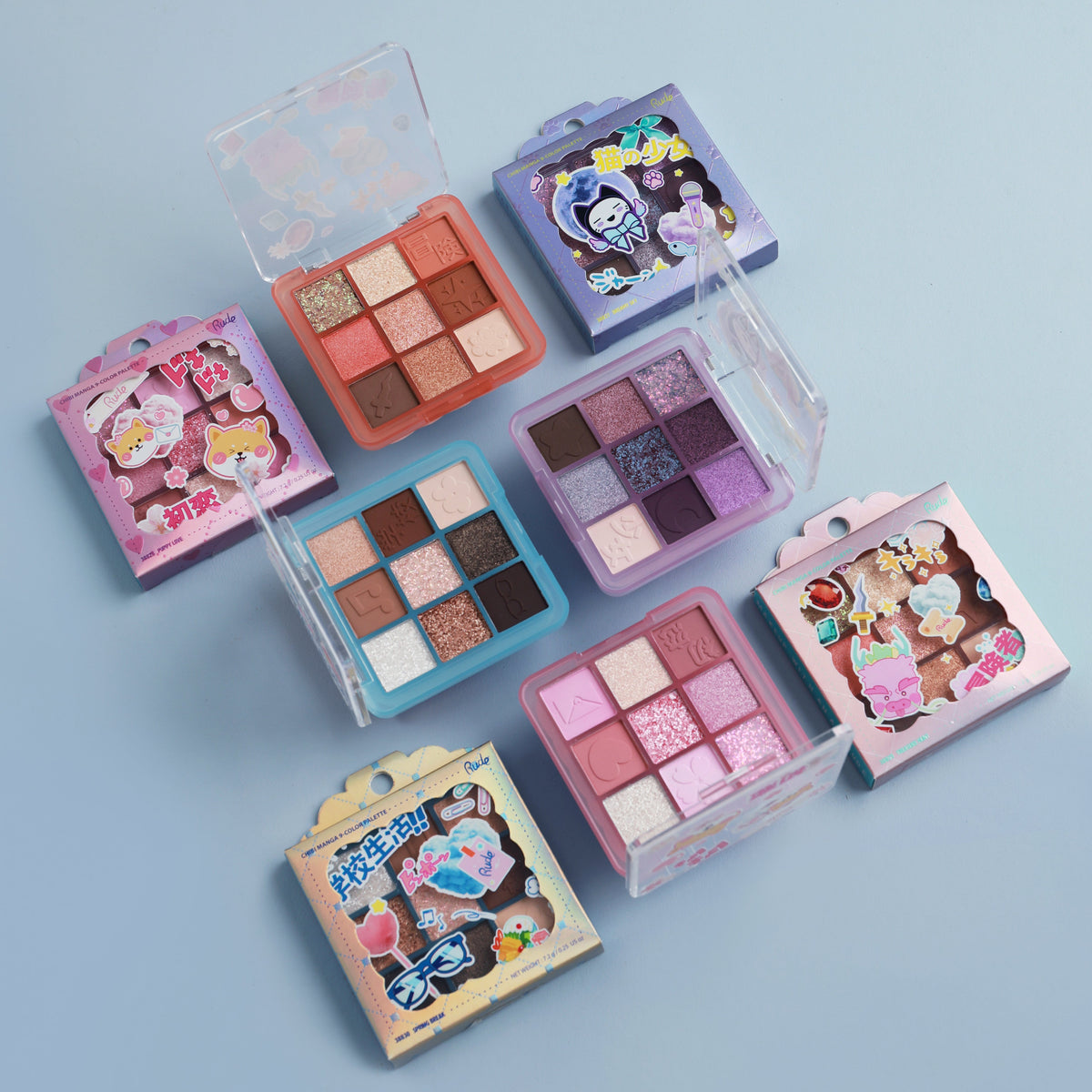 Chibi Manga 9 Color Eyeshadow Palette - Adults Skate Too LLC