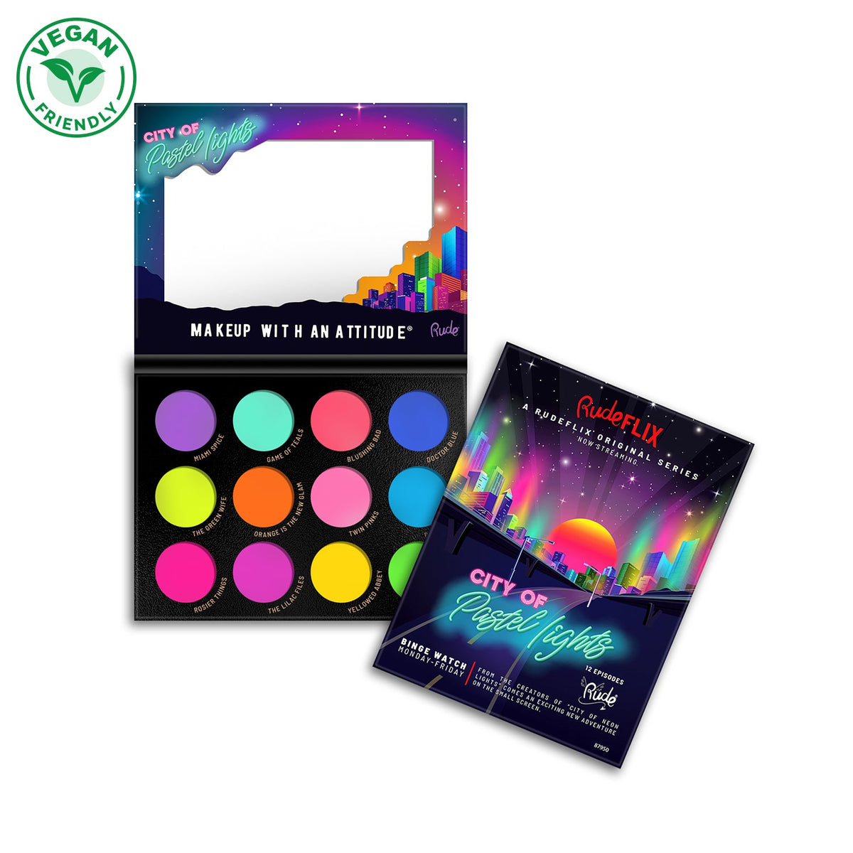 City of Pastel Lights - 12 Pastel Pigment & Eyeshadow Palette