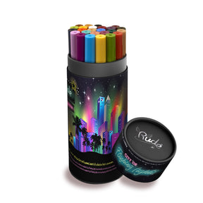 City of Flashing Lights Micro Retractable Liner Collection Set
