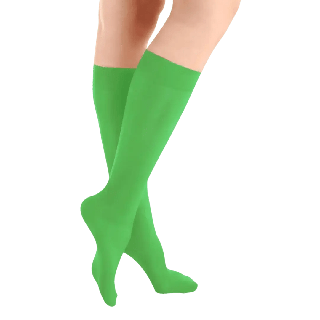 ColorFlow Lush Green Skating Socks