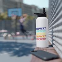 Toepick! 32oz Stainless Steel Water Bottle - Adults Skate Too LLC
