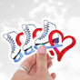 Skate & Holo Heart Overlay Sticker