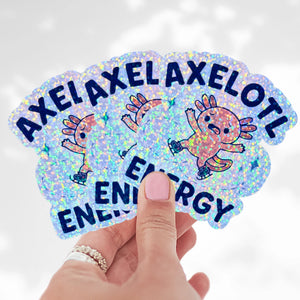 Axelotl Energy Holo Sparkle Stickers