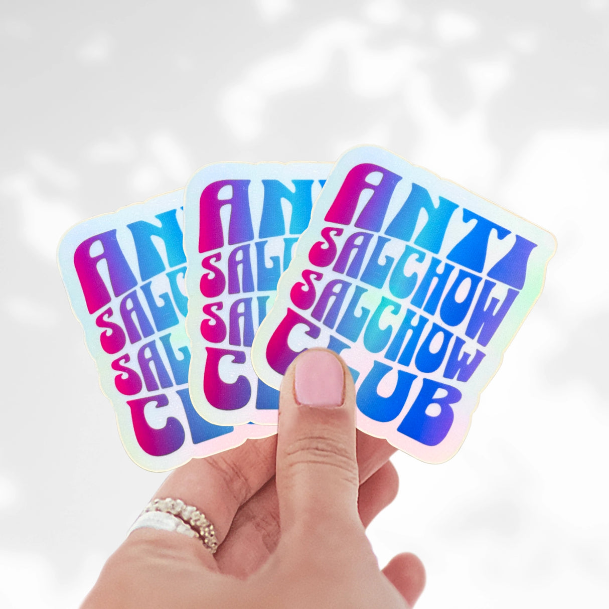 Anti Salchow Salchow Club Holographic Sticker