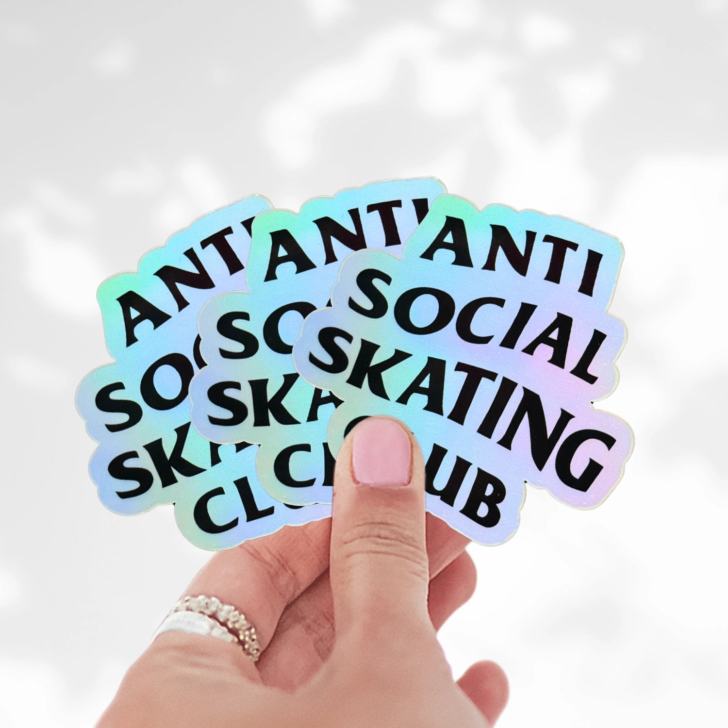 Anti Social Skating Club Holographic Sticker