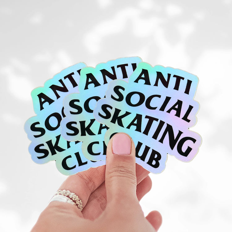 Anti Social Skating Club Holographic Sticker
