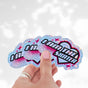 I AM THE SKATER Sparkle Holographic Sticker
