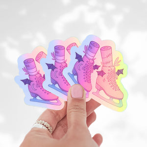 Batty Blades Holographic Stickers