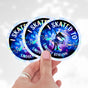 I Skated To Lindsey Stirling Cracked Ice Holo Sticker