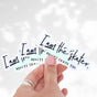I AM the Skater Clear Holographic Sticker