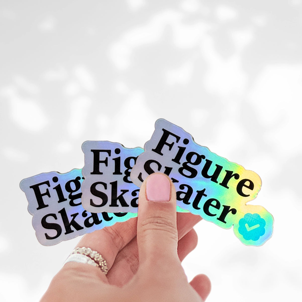 Verified Figure Skater Holo Stickers