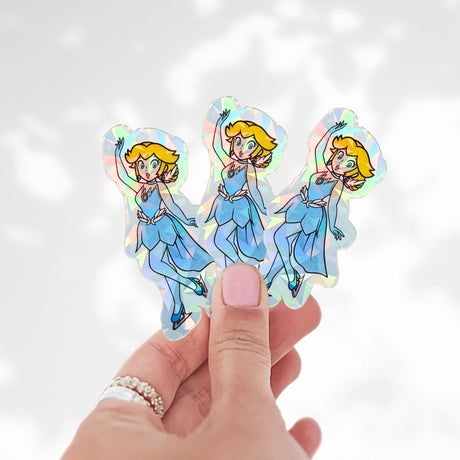 Skating Princess P Holo Stickers