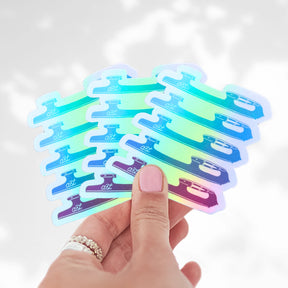 Blades Ombre Holo Stickers
