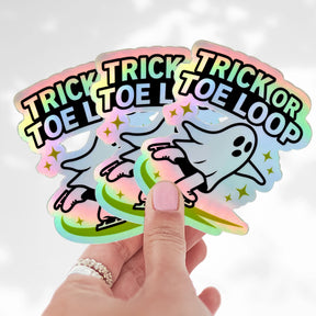 Trick or Toe Loop Holo Sticker