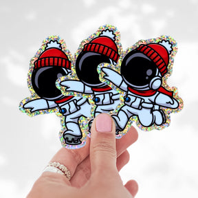 Cosmic Skater Holo Glitter Sticker