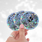 Living Life At The Rink Cracked Holo Stickers