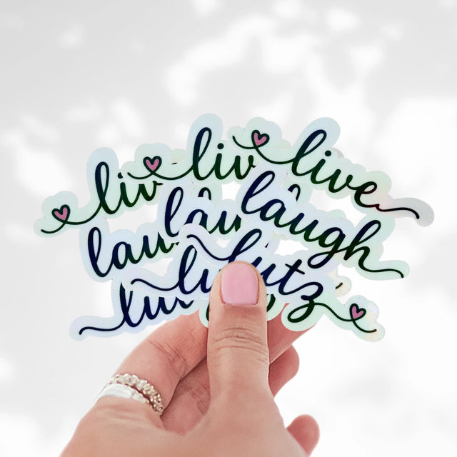 Live Laugh Lutz Stickers