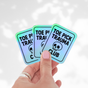 Toe Pick Trauma Club Holo Stickers