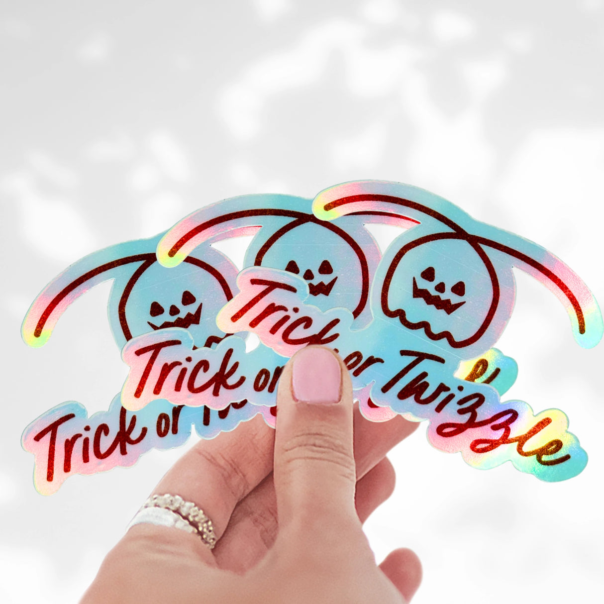 Trick Or Twizzle Holo Stickers