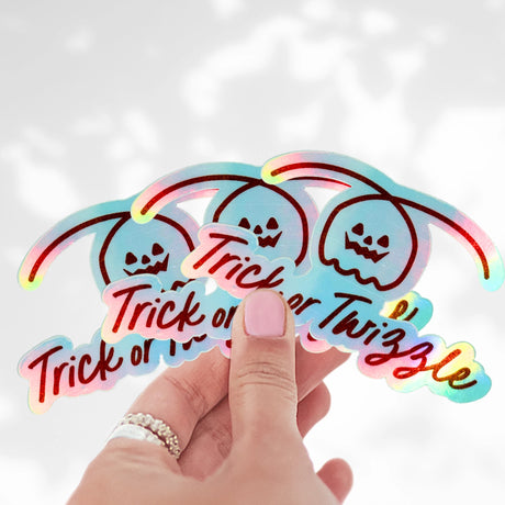 Trick Or Twizzle Holo Stickers