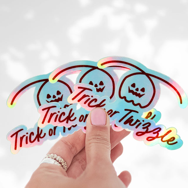 Trick Or Twizzle Holo Stickers
