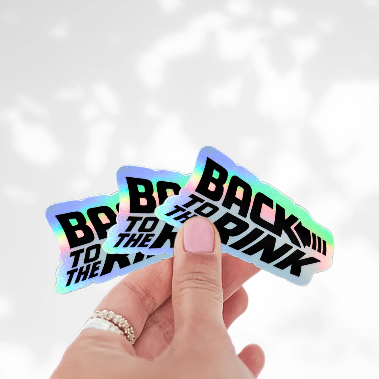Back to the Rink Holo Stickers
