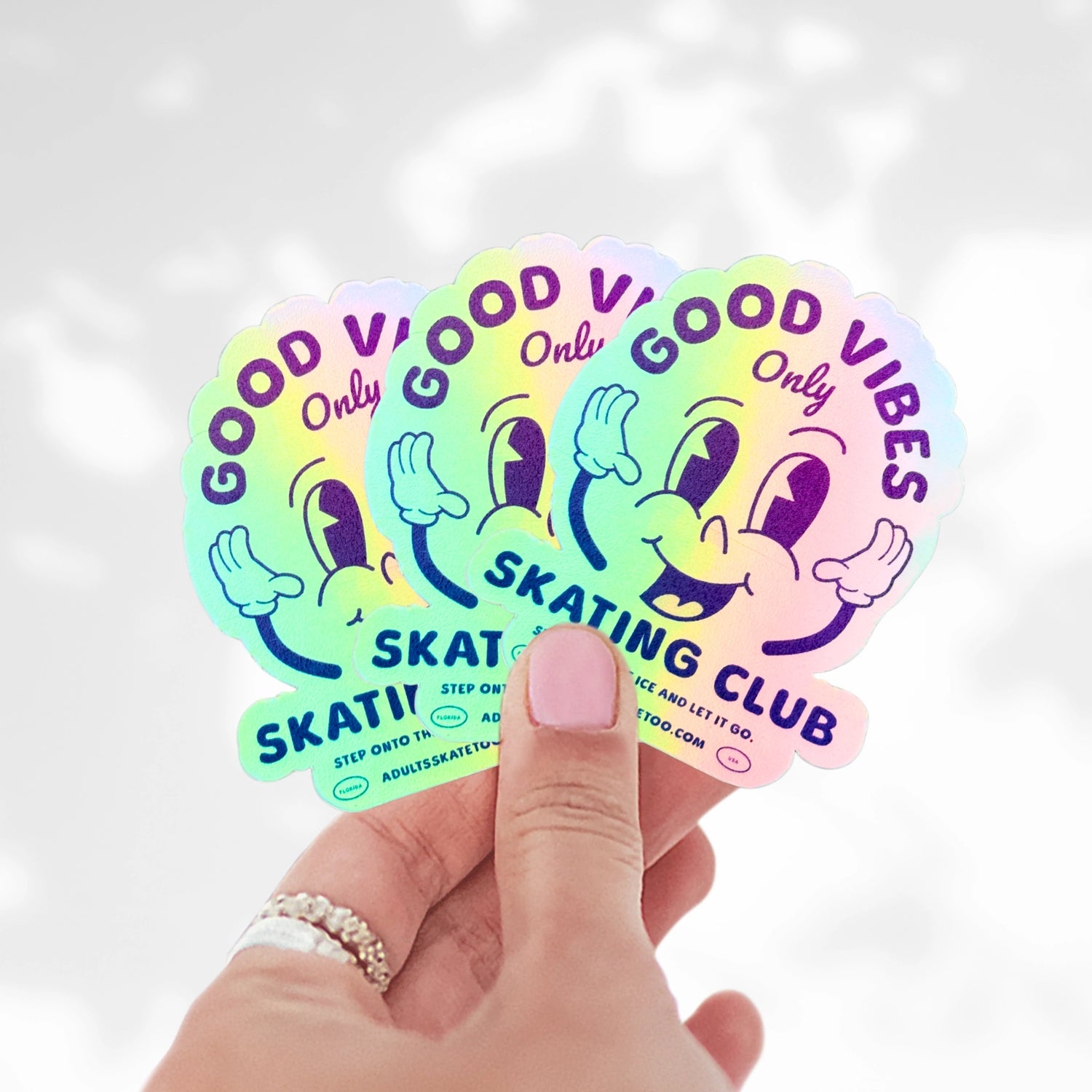 Good Vibes Only Holo Stickers