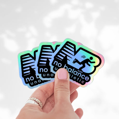No Balance - Unathletic Holo Stickers