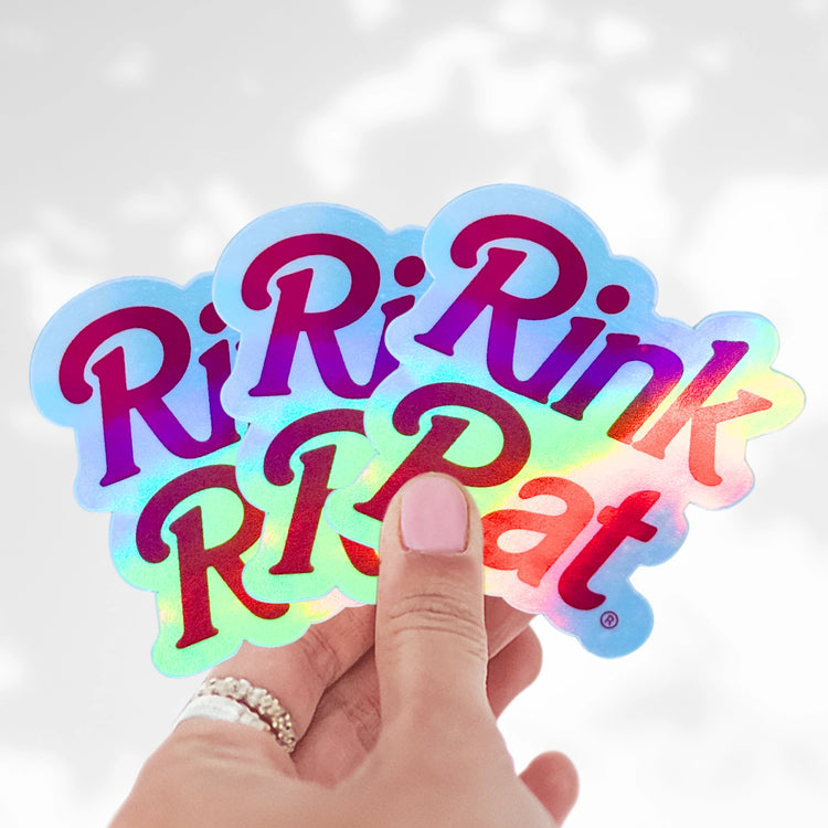 Rink Rat Holographic Stickers