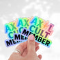 Axel Cult Member Holo Stickers
