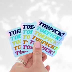 Toepick! Holo Stickers