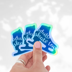 AST Skate Silhouette Holo Stickers