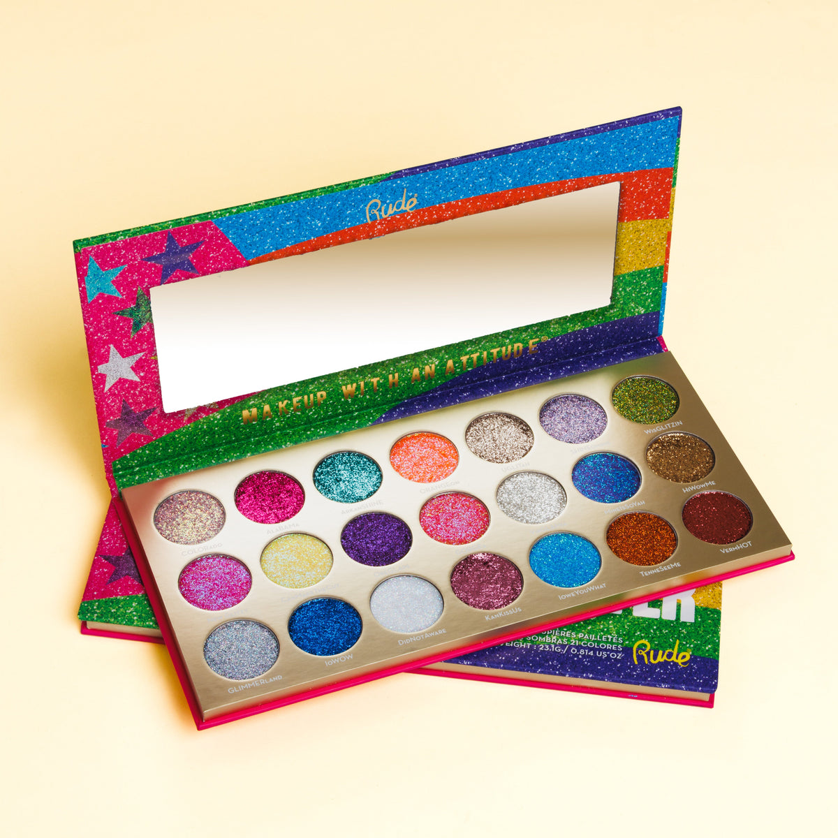 United Shades of Glitter - 21 Pressed Glitter Palette
