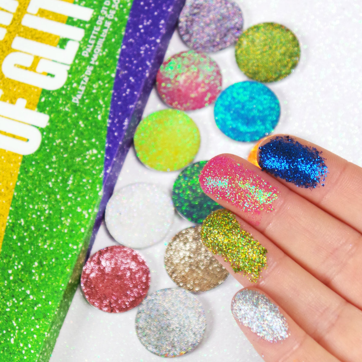 United Shades of Glitter - 21 Pressed Glitter Palette