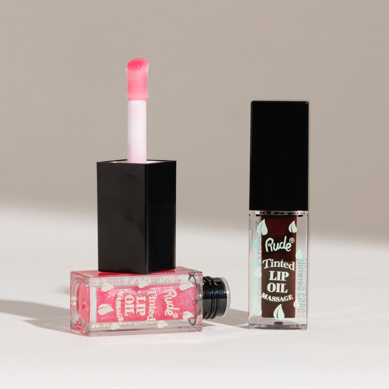 Tinted & Plumping Lip Oil Massage Duo Set