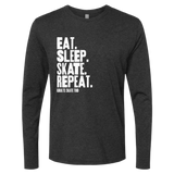 Eat Sleep Skate Repeat Long Sleeve - Adults Skate Too LLC