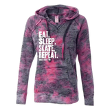 Eat Sleep Skate Repeat Burnout Hoodie - Adults Skate Too LLC