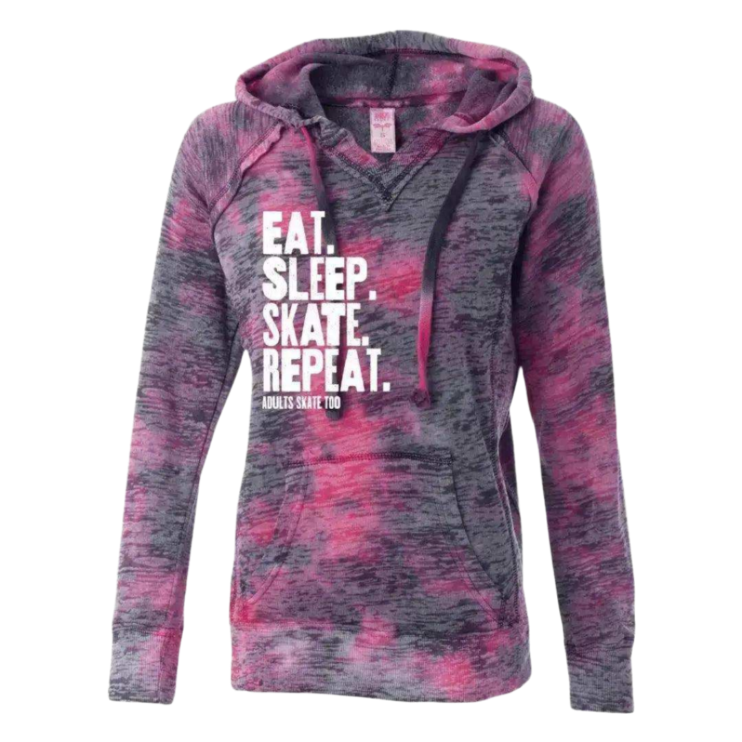 Eat Sleep Skate Repeat Burnout Hoodie