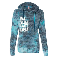 Eat Sleep Skate Repeat Burnout Hoodie
