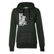 Eat Sleep Skate Repeat Glitter Hoodie - Adults Skate Too LLC