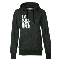 Eat Sleep Skate Repeat Glitter Hoodie