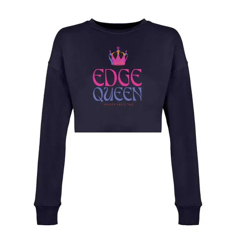 Edge Queen Women's Cropped Sweatshirt Adults Skate Too LLC