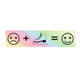 Emoji Holographic Sticker Adults Skate Too LLC